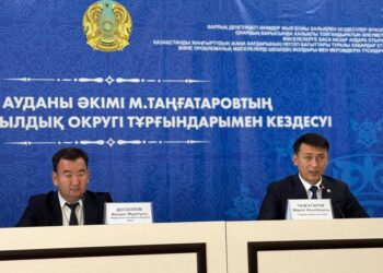 САУРАН АУДАНЫНЫҢ ӘКІМІ МАЙДАНТАЛ АУЫЛДЫҚОКРУГІ ТҰРҒЫНДАРЫМЕН КЕЗДЕСТІ