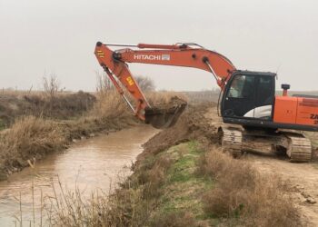 КЕЛЕС АУДАНЫНДАҒЫ ЕҢ ҰЗЫН КАНАЛ МЕХАНИКАЛЫҚ ӘДІСПЕН ТАЗАЛАНУДА