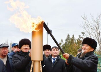 ТҮРКІСТАН: ОРДАБАСЫДА ЕКІ АУЫЛҒА ТАБИҒИ ГАЗ БЕРІЛДІ