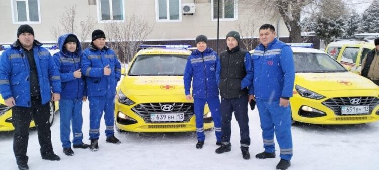 ORDABASY: АУДАНДЫҚ ОРТАЛЫҚ АУРУХАНАСЫНА СУ ЖАҢА 3 ЖЕДЕЛ ЖӘРДЕМ АВТОКӨЛІГІ ТАБЫСТАЛДЫ