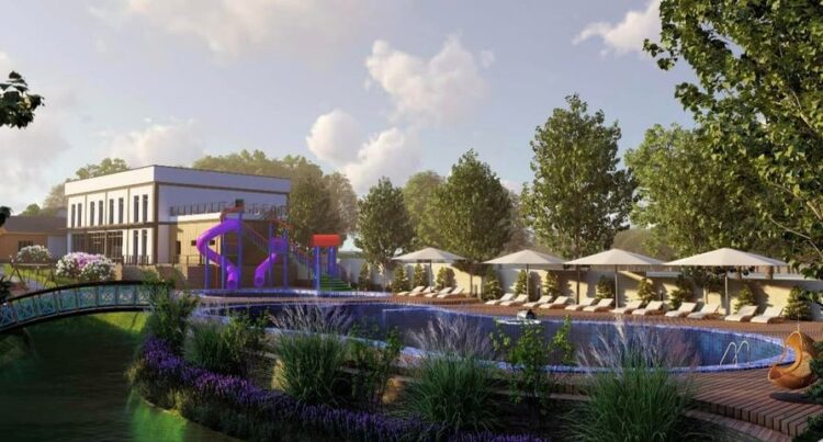 ТҮРКІСТАН: САУРАНДА 200 АДАМҒА АРНАЛҒАН ДЕМАЛЫС АЙМАҒЫ БОЙ КӨТЕРУДЕ