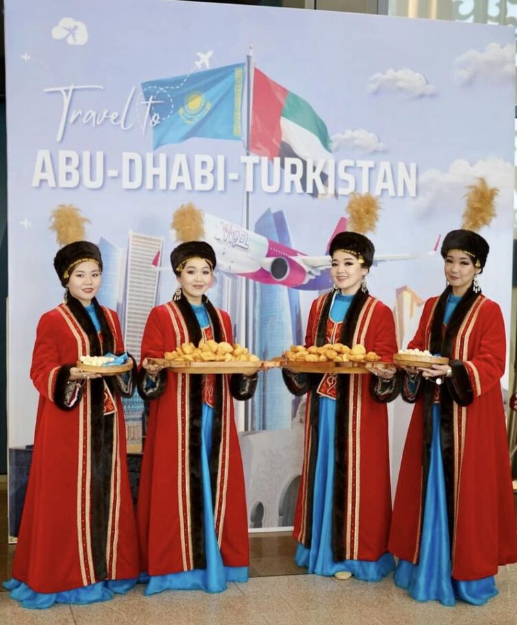 «ABU-DHABI – TURKISTAN» БАҒЫТЫНДА АЛҒАШҚЫ ӘУЕ РЕЙСІ ІСКЕ ҚОСЫЛДЫ