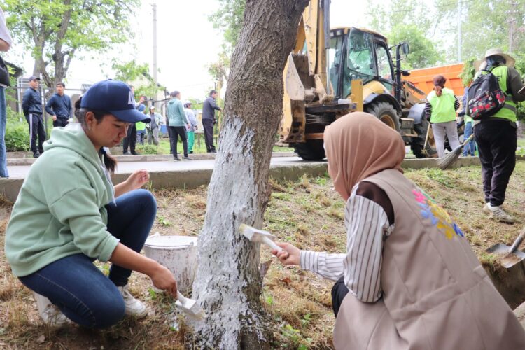 ШЫМКЕНТТЕ “ӨТКЕНГЕ ҚҰРМЕТ — БҮГІНГІ МІНДЕТ” ТАЗАЛЫҚ АКЦИЯСЫ ӨТТІ