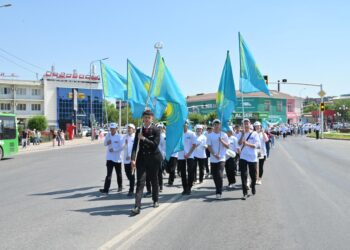 В Шымкенте отметили День государственных символов