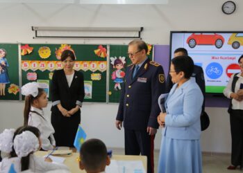 Түркістан облысында 500 мыңға тарта оқушыға жол қауіпсіздігі бойынша сабақ өткізілді