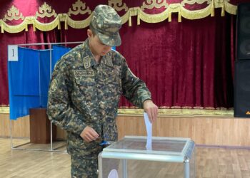 ШЫМКЕНТТЕ ҰЛТТЫҚ ҰЛАН САРБАЗДАРЫ АЛҒАШҚЫ БОЛЫП ДАУЫС БЕРДІ