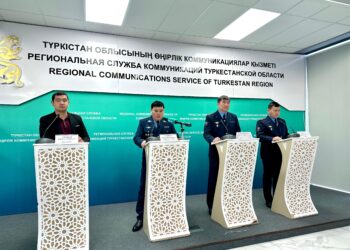 ТҮРКІСТАН ОБЛЫСЫНДА АУА РАЙЫНЫҢ ӨЗГЕРУІНЕ БАЙЛАНЫСТЫ ЖОЛДАРҒА БЕКЕТТЕР ҚОЙЫЛДЫ