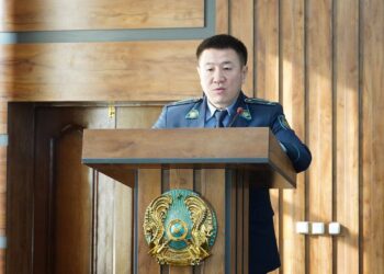 Қазығұрт ауданының бас полицейі халыққа есеп берді