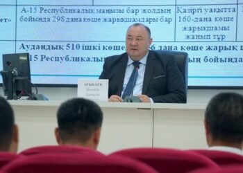 КЕЛЕС АУДАНЫ: ЕЛДІ МЕКЕН КӨШЕЛЕРІНДЕ 6 МЫҢНАН АСТАМ ЖАРЫҚШАМ ОРНАТЫЛҒАН