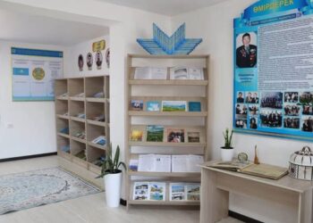 ТҮРКІСТАН: ТӨЛЕБИ АУДАНЫНДА ЖАҢА КІТАПХАНА АШЫЛДЫ