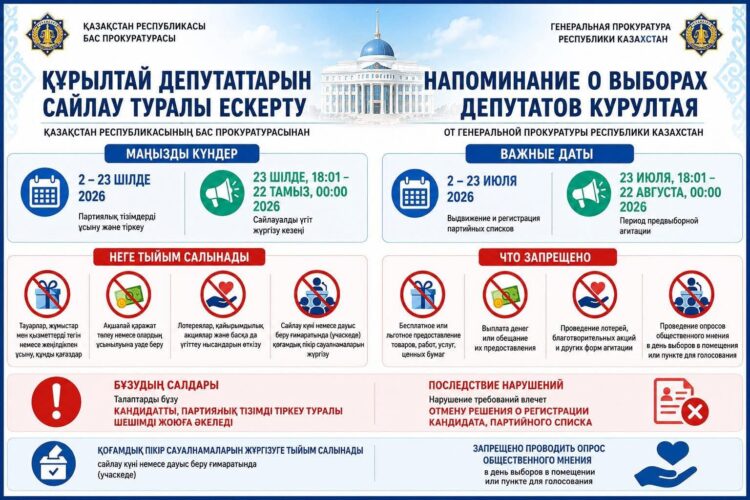 Қазақстан Республикасының «Прокуратура туралы» Конституциялық заңының 40-бабының тәртібінде ҮНДЕУ